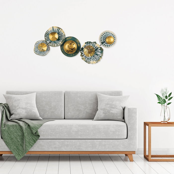 Wallity Sensuale - Escultura de pared de metal multicolor